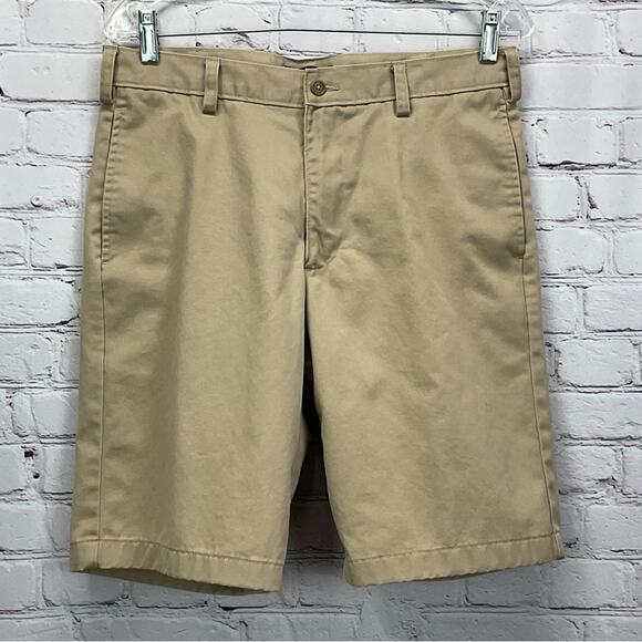 Lands' End Other - Lands' End Shorts Men's Size 31 Khaki Tan School Uniform Chino Flat Front Casual